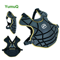 Protège-poitrine de baseball YumuQ personnalisé avec logo en PU pour jeunes et adultes, équipement de protection avec sangles réglables