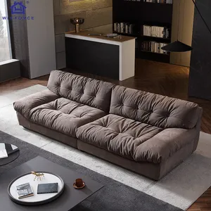 Twotwinstyle — ensemble canapé nuage de luxe italien, canapé en cuir et velours, design moderne, futon paresseux, personnalisé, pour salon