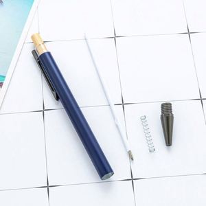 Graduation Gifts 1.0Mm Multi-Color Bamboo-Wood Cap Aluminum Bar Custom Logo Push-Button Ballpoint <b>Pen</b> Promotional Gift - Product Image 4