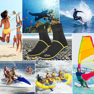 Calcetines de Buceo de Neopreno de 3 mm, Calcetines de Agua para Playa, Botas de Traje de Neopreno Térmicas Antideslizantes para Buceo, Rafting, Snorkel, Navegación, Natación - Product Image 2