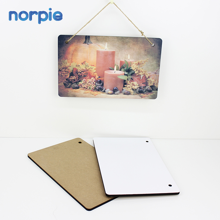 Оптовая цена, прямоугольные пустые дверные вешалки из МДФ, сублимационные дверные знаки