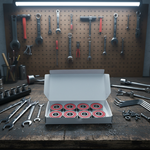 ลูกปืนสเก็ตบอร์ดแบบร่องลึก ความแม่นยำสูง ABEC-9 C3 GCR15 ผลิตจากเหล็กโครเมียม  แบบซีล <span class=keywords><strong>ZZ</strong></span>  หล่อลื่นด้วยจาระบี  ขนาด <span class=keywords><strong>608</strong></span> <span class=keywords><strong>608</strong></span>-2RS (8*22*7) - Product Image 3