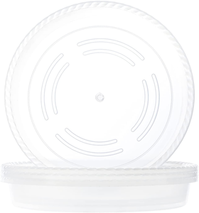 Sottovaso Rotondo in Plastica PP Trasparente Ecologico e Vassoio Raccogligocce Tutte le Misure per Vasi da Fiori Interni/Esterni Uso Domestico e Giardino - Product Image 6