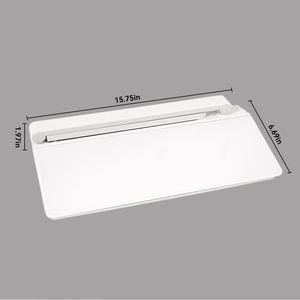 Tableau blanc effaçable à sec pour bureau, tableau blanc en verre pour ordinateur de bureau, bloc-notes de rangement pour le bureau - Product Image 1