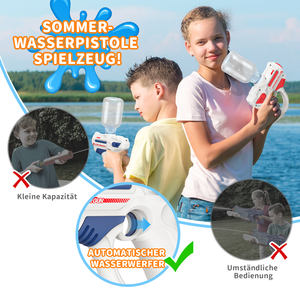 Pistola de Agua de Gran Capacidad, Juguete de Verano, Pistola de Agua Eléctrica con Batería para Niños - Product Image 5