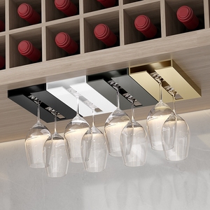 Pas de perceuse support d'armoire de <span class=keywords><strong>cuisine</strong></span> multi-fonction suspendu verres à pied tasse organisateur <span class=keywords><strong>étagère</strong></span> <span class=keywords><strong>verre</strong></span> à vin support <span class=keywords><strong>pour</strong></span> la maison Bar Restaurant - Product Image 1