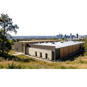 Edificio de Estructura de Acero Aislado, Galvanizado, Estándar NBA Premium, Fácil Instalación, 50 Años de Vida Útil, Diseño Moderno - Product Image 1