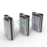 Puerta Abatible Automática de Control de Acceso para la Seguridad de Edificios de Oficinas