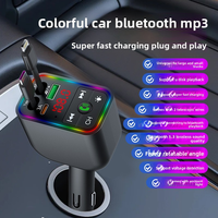 Transmetteur FM pour voiture avec lecteur MP3 sans fil, câble rétractable et chargeur rapide PD pour voiture