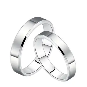 女性银戒指白色婚礼实心不锈钢14K 925纯银黑色镀金女孩印戒绿色灯笼戒指
