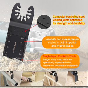 Giá tốt chính xác Multitool lưỡi cưa dao động đa công cụ Lưỡi cưa cho gỗ nhựa kim loại mềm - Product Image 3