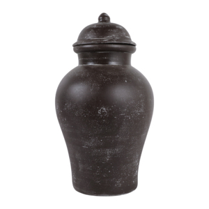 Vaso Decorativo in Terracotta con Coperchio per Arredamento Soggiorno, Vaso Casual per Fiori per Camera da Letto, Casa e Ufficio - Product Image 3