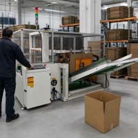 Máquina Automática para Formar Cajas de Cartón de 220V 380W para Almacenes Logísticos y Líneas de Empaque