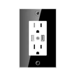 IOT smart home automation WIFI smart double power outlet for US Market