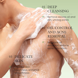 KORMESIC Jabón Limpiador 3 en 1 para Hombre, 120g, Limpieza Profunda, Control de Grasa, Eliminación de Acné, Jabón para Piel Delicada - Product Image 3