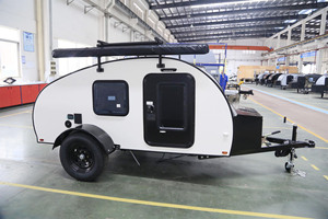 Mini Remolque de Campamento Americano Todoterreno 4X4 para Viajes y Escapadas, Remolque de Campamento Tipo <span class=keywords><strong>L</strong></span>ágrima para Automóvil con Tienda de Techo - Product Image 4