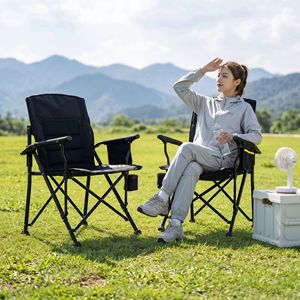 Silla Plegable para Exteriores, de Aluminio y Tela Oxford, Portátil, para Camping y Jardín, Diseño Casual Minimalista - Product Image 1