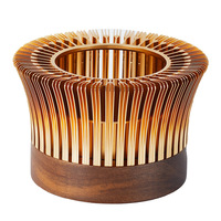 Handlicher Teewärmer aus Aluminiumlegierung mit Holzhalterung, Umweltfreundlich, Wiederverwendbar, Japanischer Stil, Wasserkocher-Zubehör