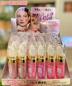 24 pc personnalisé Mocalure <span class=keywords><strong>blush</strong></span> Private Label Cheek 3 couleurs Vegan sleglan High waterproof Pigment Powder <span class=keywords><strong>Blush</strong></span> Palette pour la peau - Product Image 2