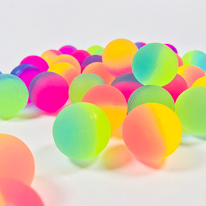Vente en gros 25 mm synthétique givré caoutchouc coloré balle rebondissante élastique balle sautante pour distributeur automatique - Product Image 4