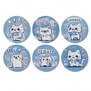 Aimant de réfrigérateur rond en céramique, impression UV, aimant de réfrigérateur personnalisé, aimant de réfrigérateur vierge en céramique pour sublimation - Product Image 3