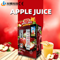Machine à jus frais pressé commercial avec écran tactile, options de paiement multiples, distributeur automatique de jus de pomme frais