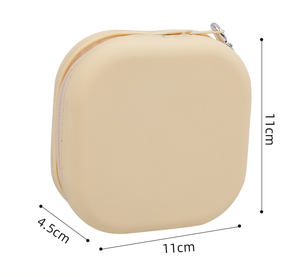 Bol pliable en silicone pour animaux de compagnie, pour la marche et la randonnée en plein air, 11114.5cm, avec étui de transport à fermeture éclair, bol portable pour nourriture et eau pour chiots et chatons - Product Image 6