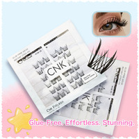Extensions de cils en grappes segmentées DIY, effet naturel et volumineux, longueurs personnalisables pour maquilleurs professionnels