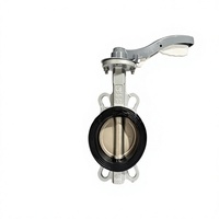 Vanne papillon à siège souple à commande manuelle, corps en fonte ductile WD71XQ, revêtement EPDM, poignée en aluminium, DN40-DN150, haute pression