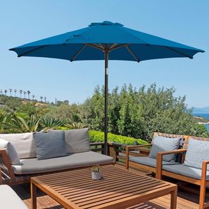 Manufacturer Wholesale Advertising Outdoor Sun Parasol Promotional Custom Branded Patio Beach Umbrella With Printing