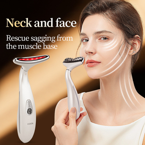 K.SKIN Factory Price 2-in-1 <b>Neck</b> and Face Massage Cleansing Micro-current Face Beauty Device Red <b>Light</b> Beauty Device - Product Image 2
