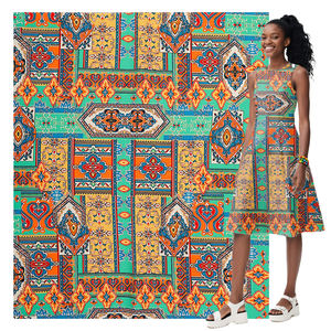 新设计产品编织数码印花面料定制印花设计适合女性夏季沙滩裙有竞争力的价格套装 - Product Image 1