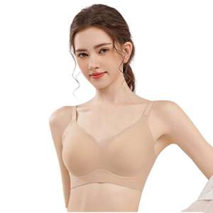 Soutien doux pour femmes sous-vêtements de levage sans couture pour printemps été petit <span class=keywords><strong>sein</strong></span> sans anneau en acier <span class=keywords><strong>nu</strong></span> peau Invisible soutien-gorge Logo tasse - Product Image 3