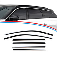Viseras para Ventanas Moldeadas por Inyección de ABS, Instalación con Cinta Adhesiva, Protectores contra la Lluvia, Deflectores de Ventilación para Chery Tiggo 9 JAECOO J8