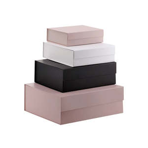 Petite boîte cadeau rectangulaire en carton rigide recyclé, pelliculage mat, écologique, personnalisable - Product Image 5