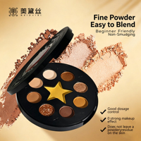 Private Label Mehrfarbige Mineralpuder-Lidschattenpalette Matt Glitzer Mischbar Langanhaltend Individuelles Logo Augen-Make-up