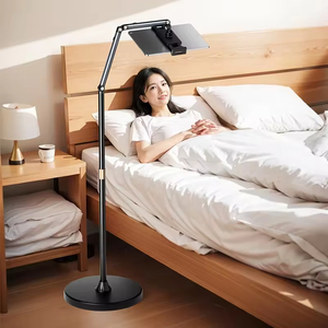 Lazy Aluminum Alloy Flexible Adjustable 360 Rotation Floor <b>Stand</b> <b>Tablet</b> PC Mobile Phone Holder for Bed Use - Product Image 3