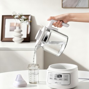 Hervidor de agua eléctrico Bear All-Glass de 1.2L para preparación de fórmula para bebés, uso doméstico - Product Image 1