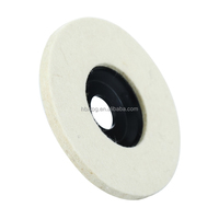 Roue de polissage en feutre de laine orange ODM, roue de polissage angulaire en feutre 100mm 115mm 125mm pour marbre, pierre, céramique, verre, meubles
