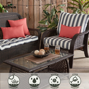 Tùy chỉnh màu xám sọc dày thay thế ghế <span class=keywords><strong>sofa</strong></span> ngoài trời vật liệu không thấm nước đệm - Product Image 5