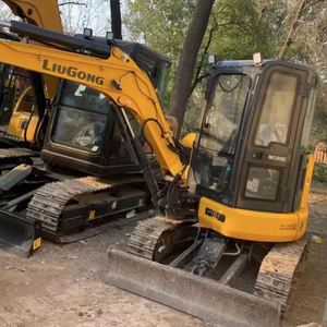 Mini-excavatrice sur chenilles Liugong 9035E de 3,5 tonnes à chenilles en caoutchouc, à queue zéro, hydraulique, pour l'aménagement paysager municipal, directement de l'usine - Product Image 3