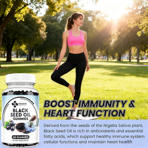 פרטי תווית אורגני הרזיה תוספת gummies ירידה במשקל אובדן אורגני שחור שמן זרעי - Product Image 5