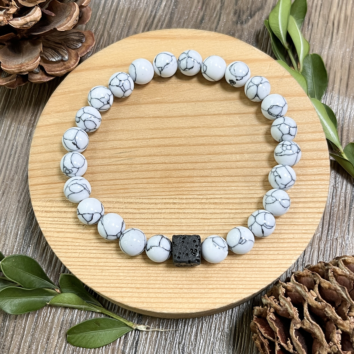 Howlite-Blanc
