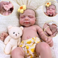 Poupées Reborn LouLou en silicone souple de 13 pouces, personnalisation du sexe et de la coiffure, jouets de poupées simulant des nourrissons prématurés