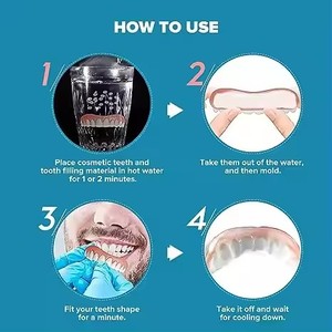 Achat à chaud <span class=keywords><strong>parfait</strong></span> grand <span class=keywords><strong>sourire</strong></span> sur la confiance instantanément confort ajustement flex dents haut bas cosmétique placage tenues Vu à la télé - Product Image 5