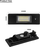 Lampe de plaque d'immatriculation à LED NSSC pour BMW E82 E90 E91 E92 E93 E39 E60 E61 Ensemble de feux arrière de remplacement 6000K sans erreur