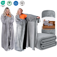 Couverture en flanelle épaisse et confortable à porter, idéale pour le canapé ou la chaise, design personnalisé, couverture chaude en polaire pour l'hiver