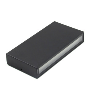 מנורת קיר שחור מלבני גוף אלומיניום הוביל עמיד למים חיצונית למעלה ולמטה תאורה לגינה - Product Image 4