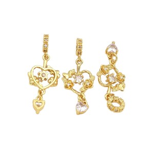 14k Gold Plated <b>Copper</b> Pendant Butterfly Star Design Cubic Zirconia DIY Jewelry Accessory Necklace <b>Bracelet</b> Findings - Product Image 5