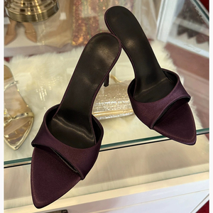 Zapatos de Tacón Alto Stiletto para Mujer, Tallas Grandes 34-43, Sexy, de Alta Calidad, con Amortiguación, de Cuero Genuino, Punta Cuadrada, Zapatos de Boda de Verano - Product Image 2